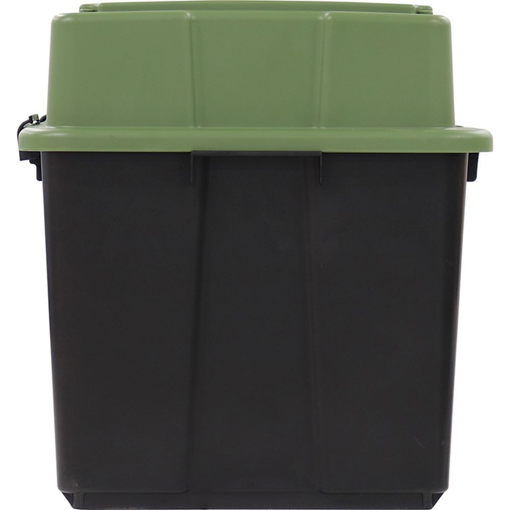 収納ボックス Nタフコンジャンボ ATCJ-114 フタ付き 幅78×奥行45.5×高さ49cm, カーキ/ブラック, ATCJ-114