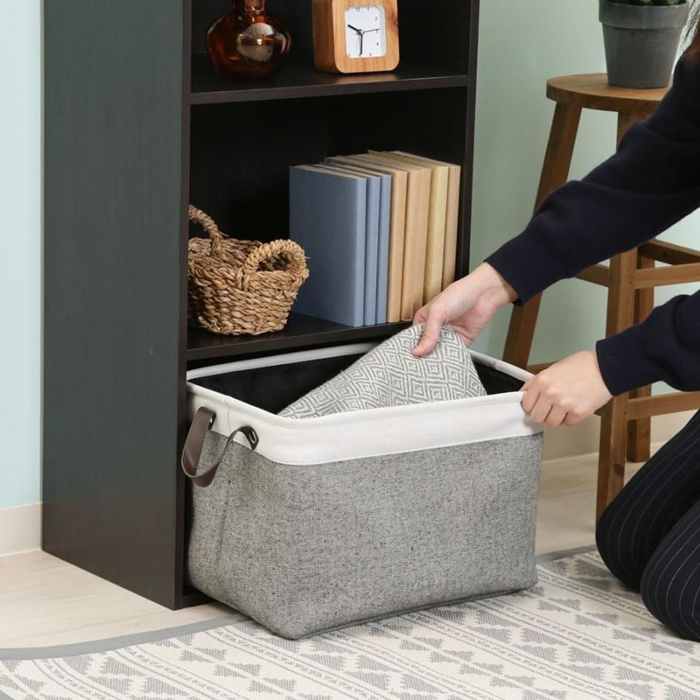 カラーボックス　3段【メーカー直送・代引不可】, ブラウン, 3段