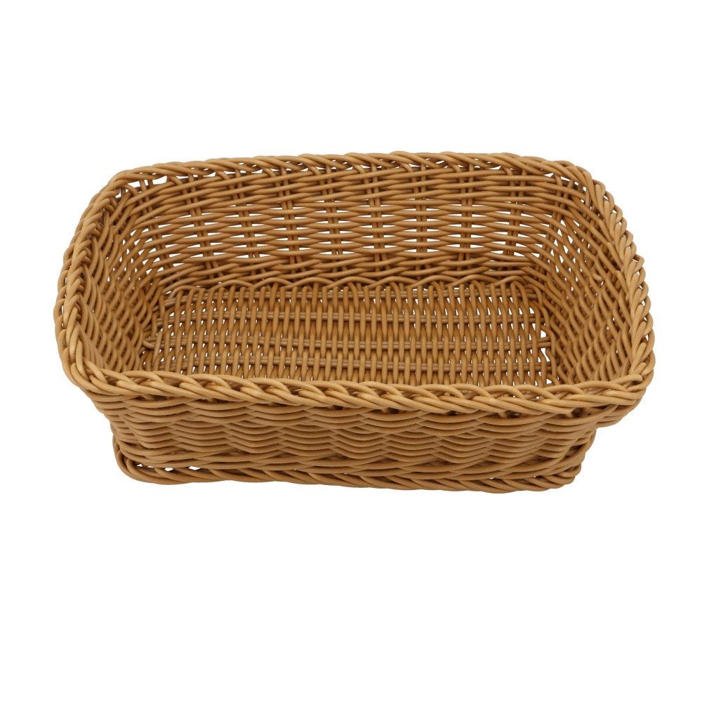 水洗いできるバスケット　レクタングル　Ｌ　ブラウン, ブラウン, Lサイズ