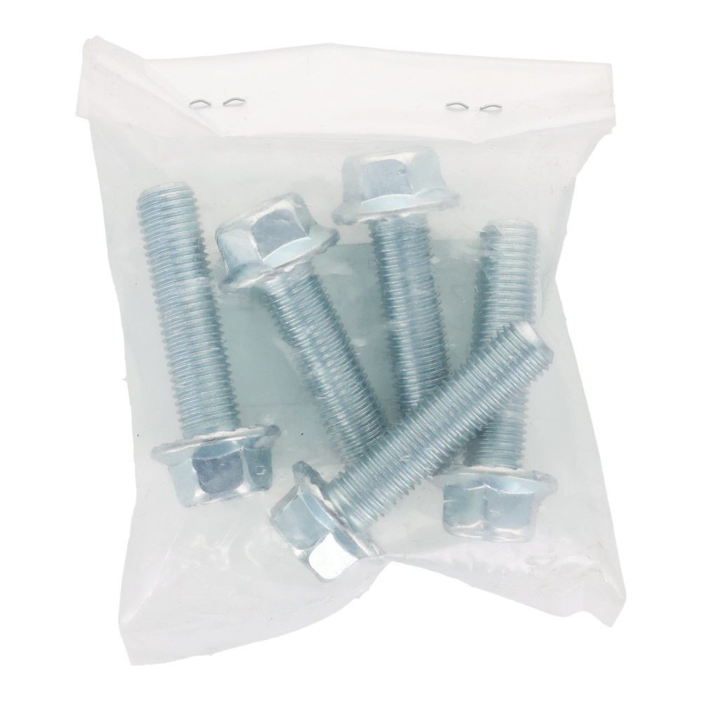 ７Ｔフランジボルト　細目　セレート付き　鉄　三価クロメート　Ｍ１０&times;４０　Ｐ＝１．２５　５本入り, ボルト, M10&times;40