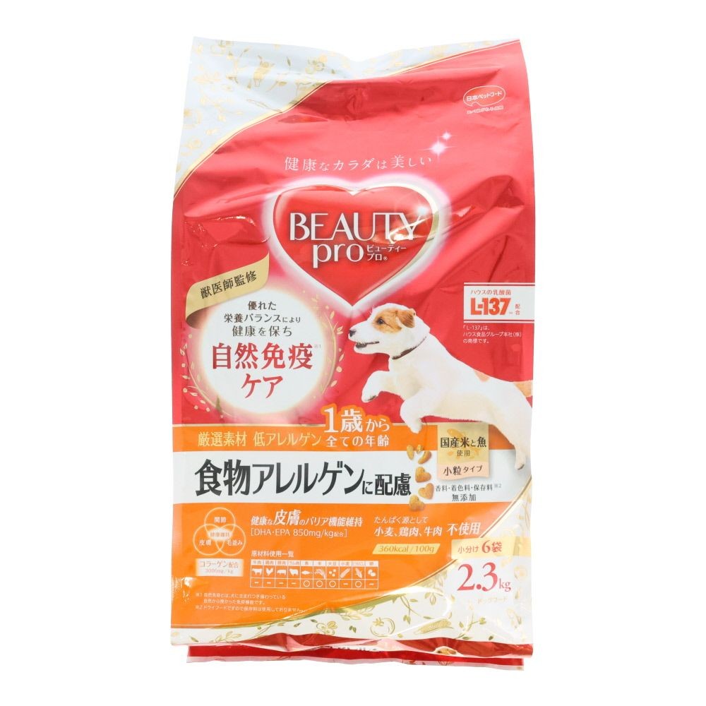 ビューティープロ　食物アレルゲン　１歳から　２．３ｋｇ, 1歳から 国産米と魚, 2.3kg