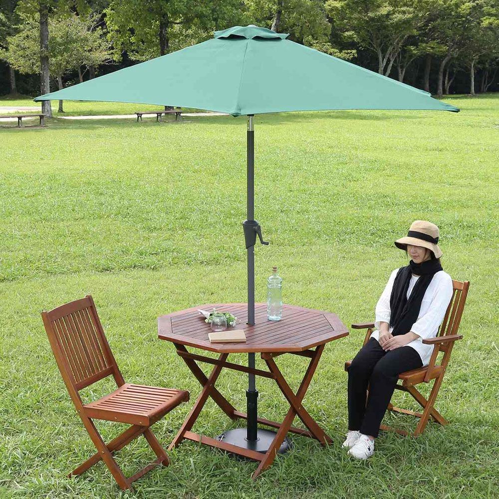 不二貿易  アルミパラソル　240ｃｍ, ブラウン, パラソル直径約240cm