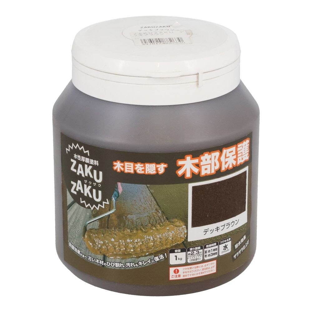 ニッぺ STYLE ZAKUZAKU 1kg デッキブラウン HUP202, デッキブラウン, 1kg