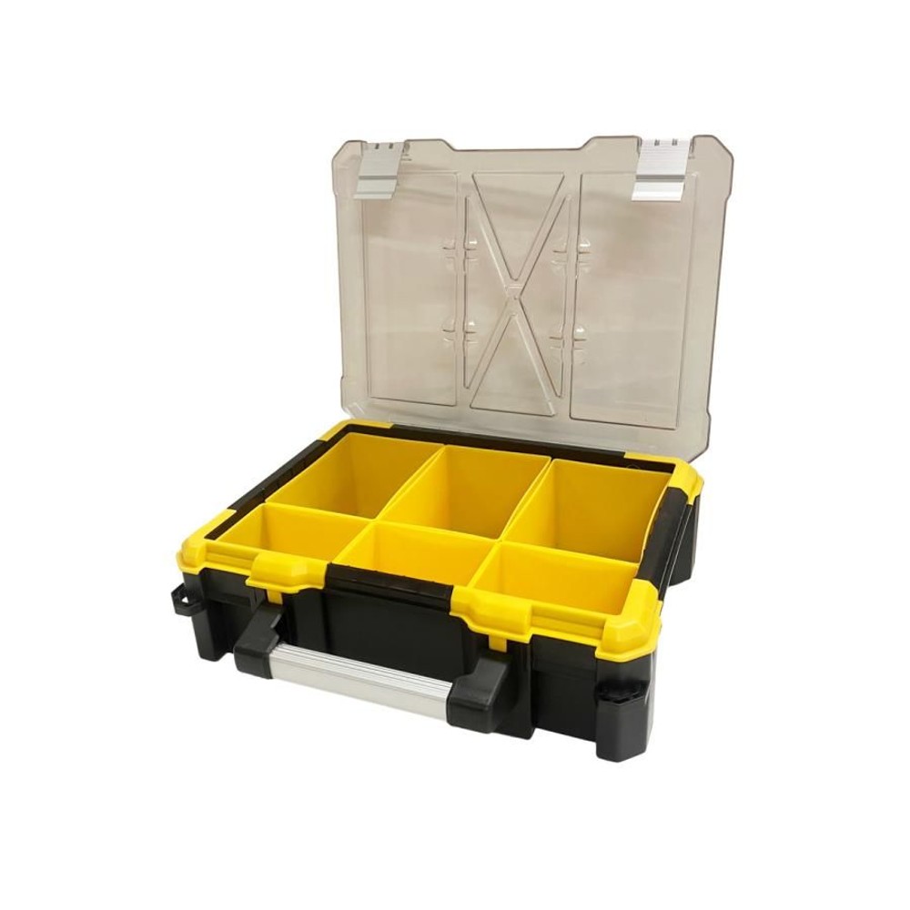 WIZ'A ウィザ パーツボックス 小 WL3086-C, 半透明ケース, 幅380&times;奥行340&times;高さ110mm