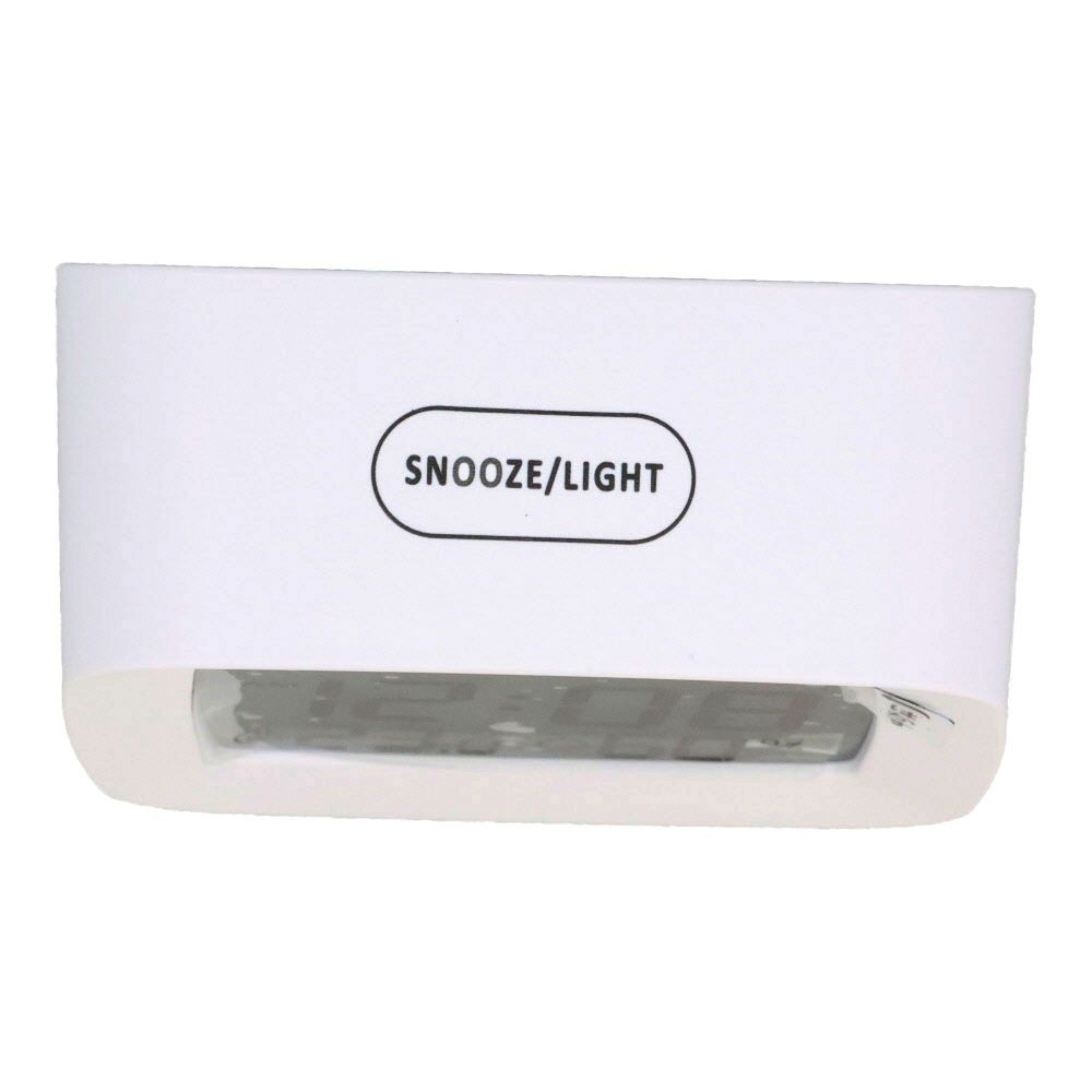 ウィザ WIZ'A コンパクトなデジタル目覚まし時計, ホワイト, WIZA-T042