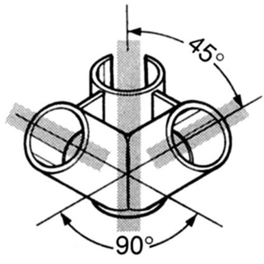 YAZAKI 矢崎化工 イレクタープラスチックジョイント J-114 S すじかい用 &Phi;28用, アイボリー, J-114 S