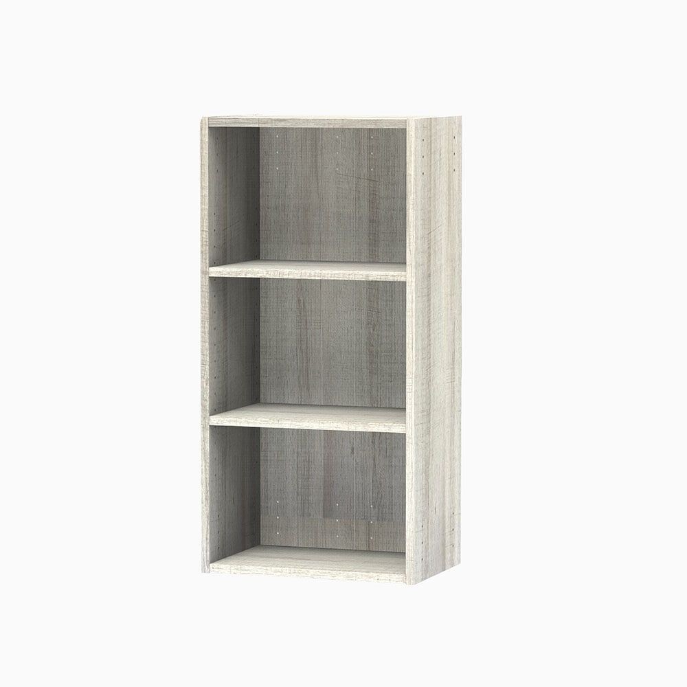 自由に棚の高さが変えられるボックス ホワイト, ホワイト, 3段