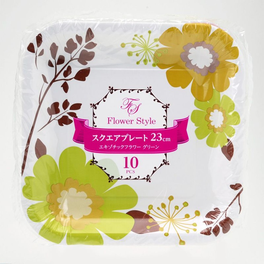 クリンプ　スクエアプレート　リトルフラワー, その他カラー１, 18cm