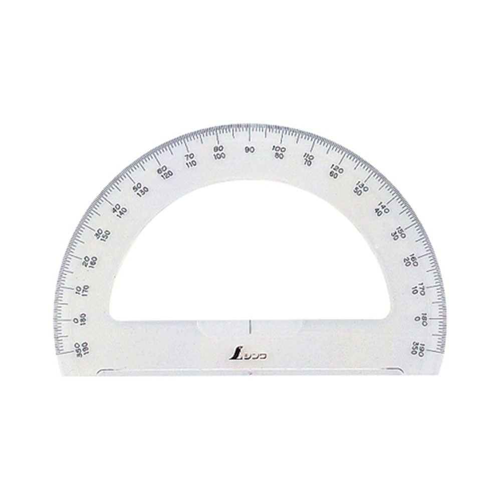 分度器 アクリル製180&deg; 15cm 半円, 74918, 152&times;98&times;2mm