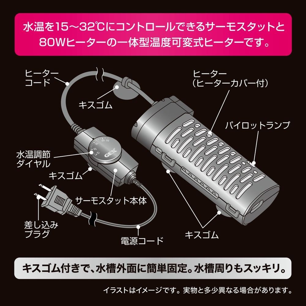 セーフカバーヒートナビＳＨ80, 淡水・海水用, 約幅5.3&times;奥行3.8&times;高さ11.6cm