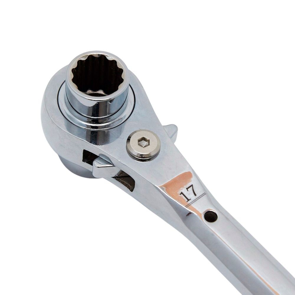 MUSTTOOL ラチェットレンチ ストレートシノ付 RW-1721S, -, -