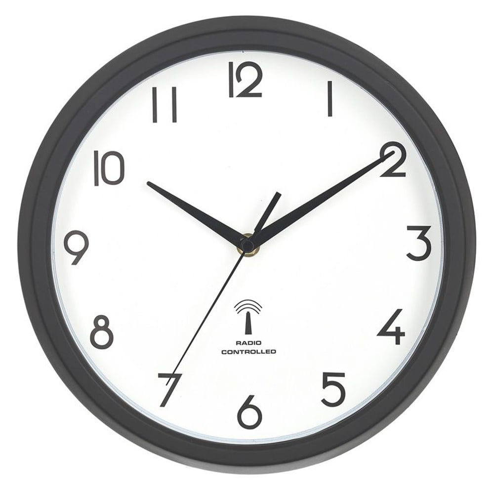 電波掛時計　カペラ　27ｃｍ（27266）, ブラック, 27cm