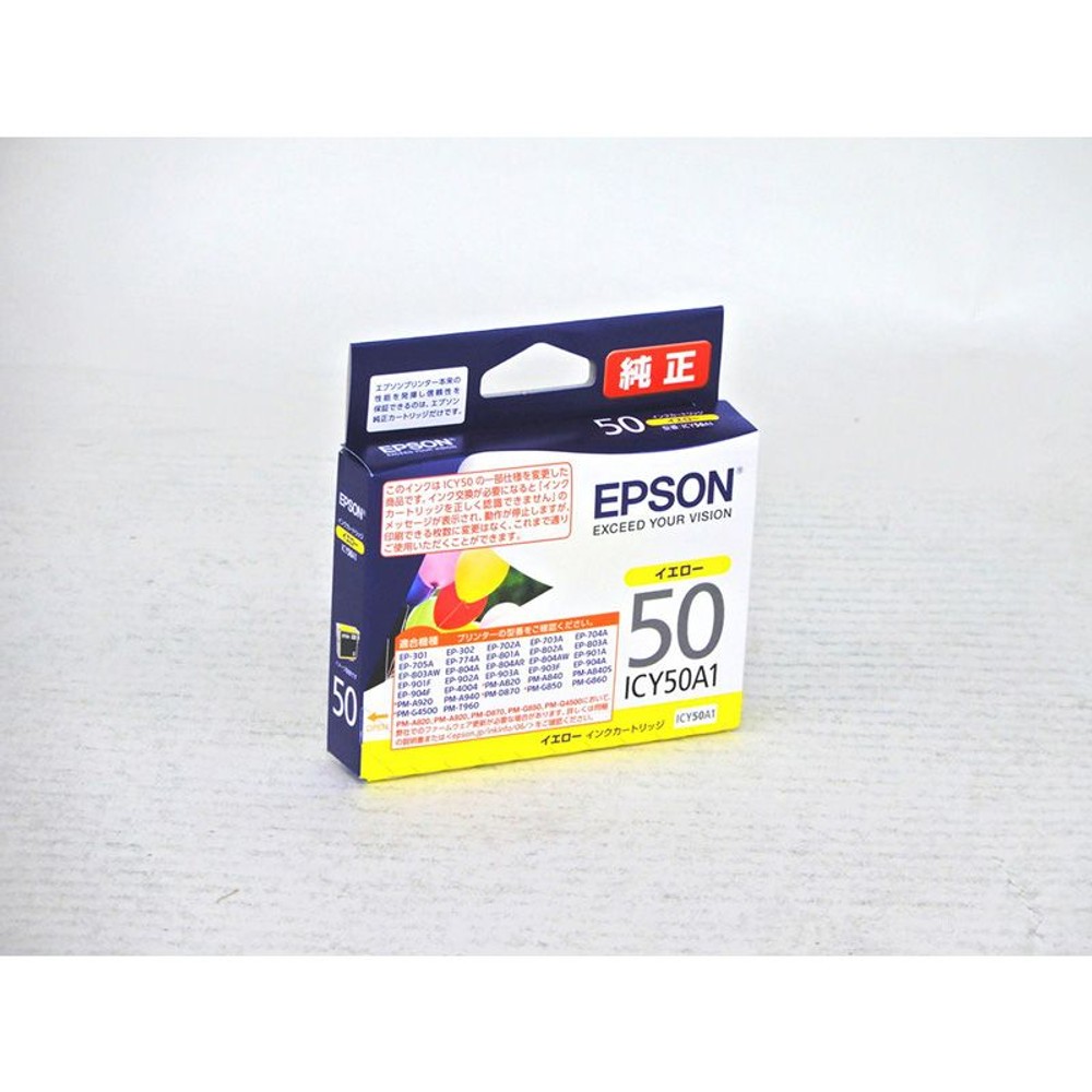 ＥＰＳＯＮ　インクカートリッジ　ＩＣＹ50Ａ1　純正, イエロー, インクカートリッジ