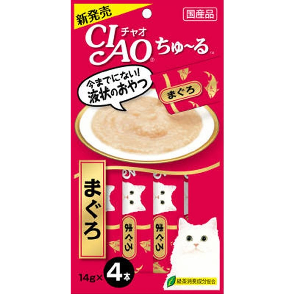 チャオ　ちゅーる　まぐろ　4本, まぐろ味, 14g&times;4本