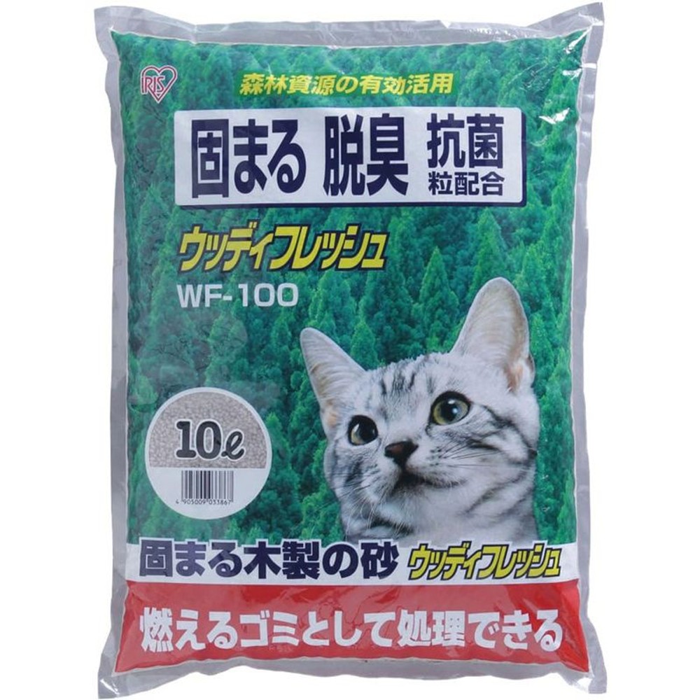 アイリス　ウッディフレッシュ　10Ｌ, 木製猫砂, 10L