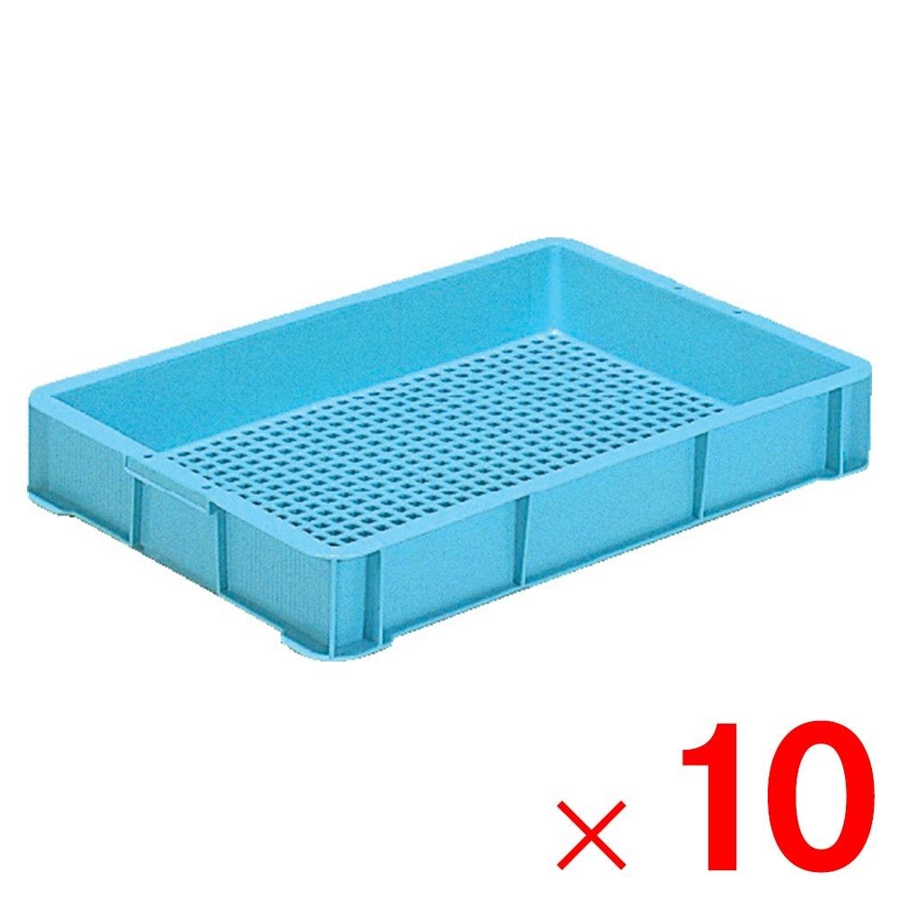 サンコー サンテナー B#19K-3 ライトブルー 101450-00 ×10個セット【メーカー直送・代引不可】【法人限定】, ライトブルー, 10P
