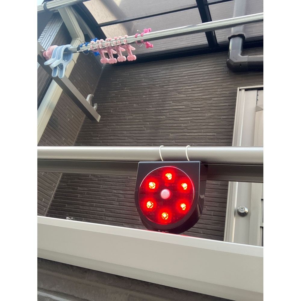 リーベックス 人感LED回転灯 ソーラーパトピカ SLR90 ( 1個 ), ブラック, SLR90