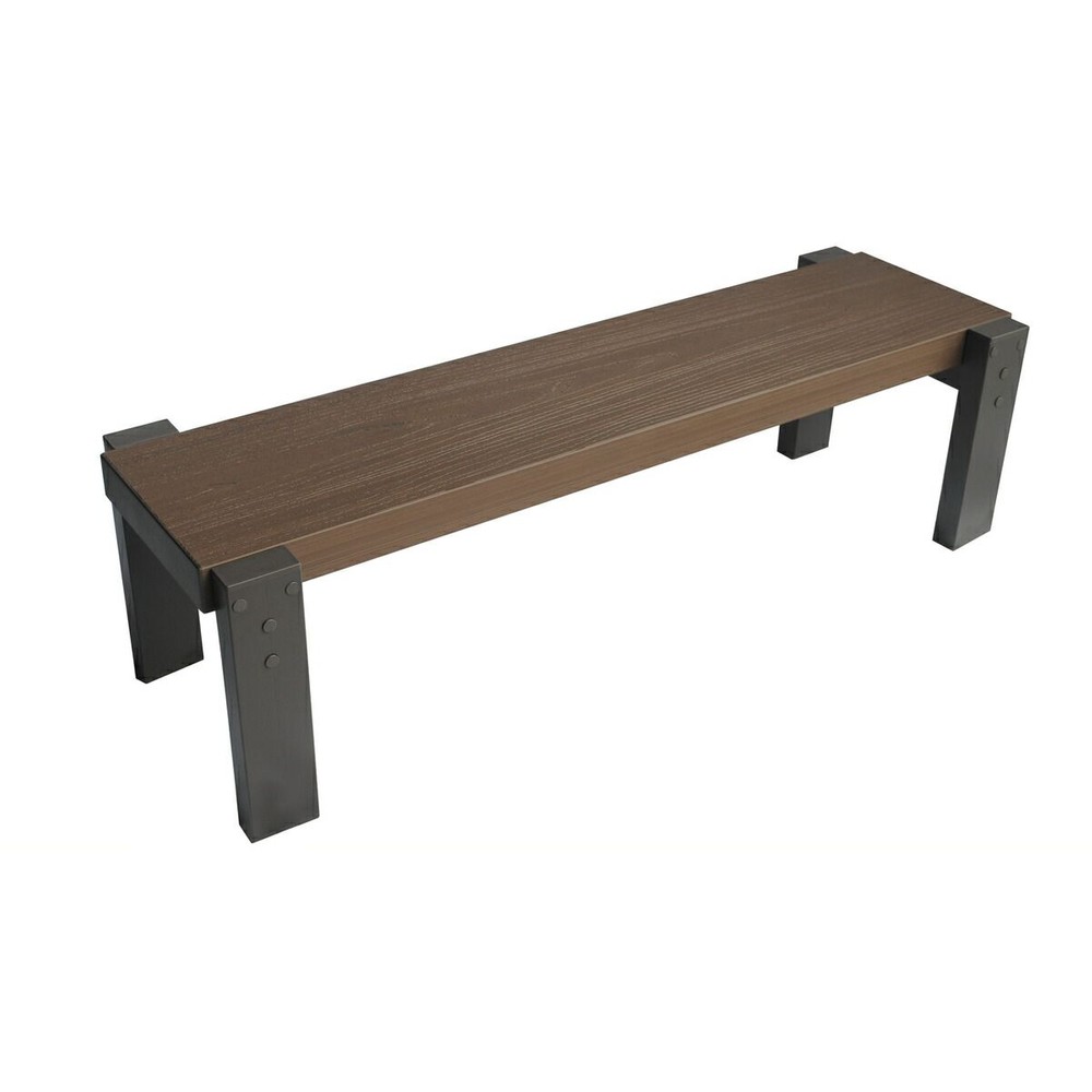 人工木ユニットデッキ 9090専用ステップ 9030 W894×D280×H250mm, ブラウン, 幅894×奥行280×高さ250m