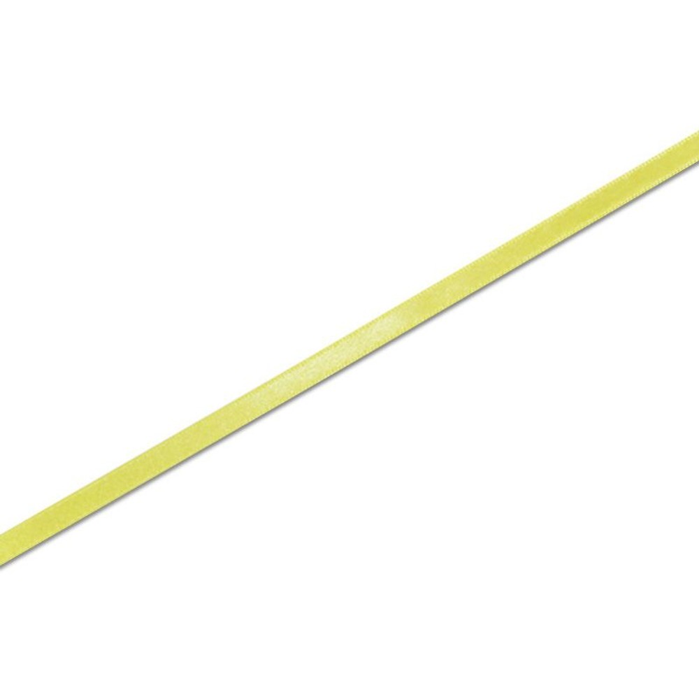 シングルサテンリボン　20m巻　黄色, 黄色(3mm), 3mm