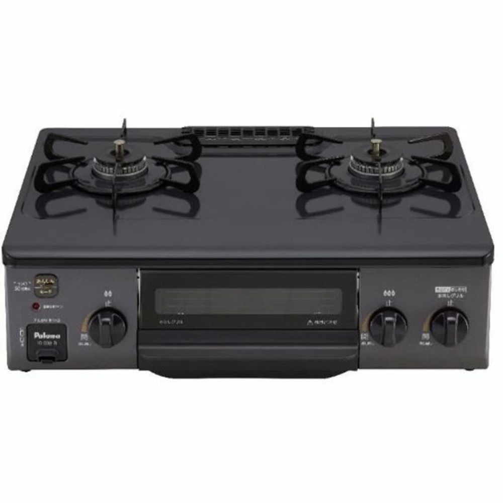 パロマ ガステーブル 水なし片面焼きグリル IC-S39-R 右強火, ニュートラルグレー-プロパンガス, LP