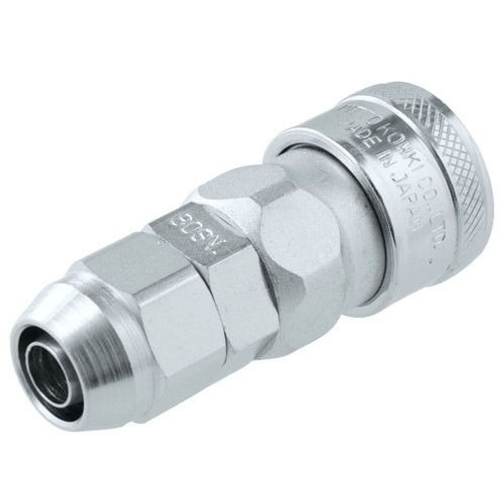日東工器 ナットカプラ ソケット 80SN, シルバー, 80SN