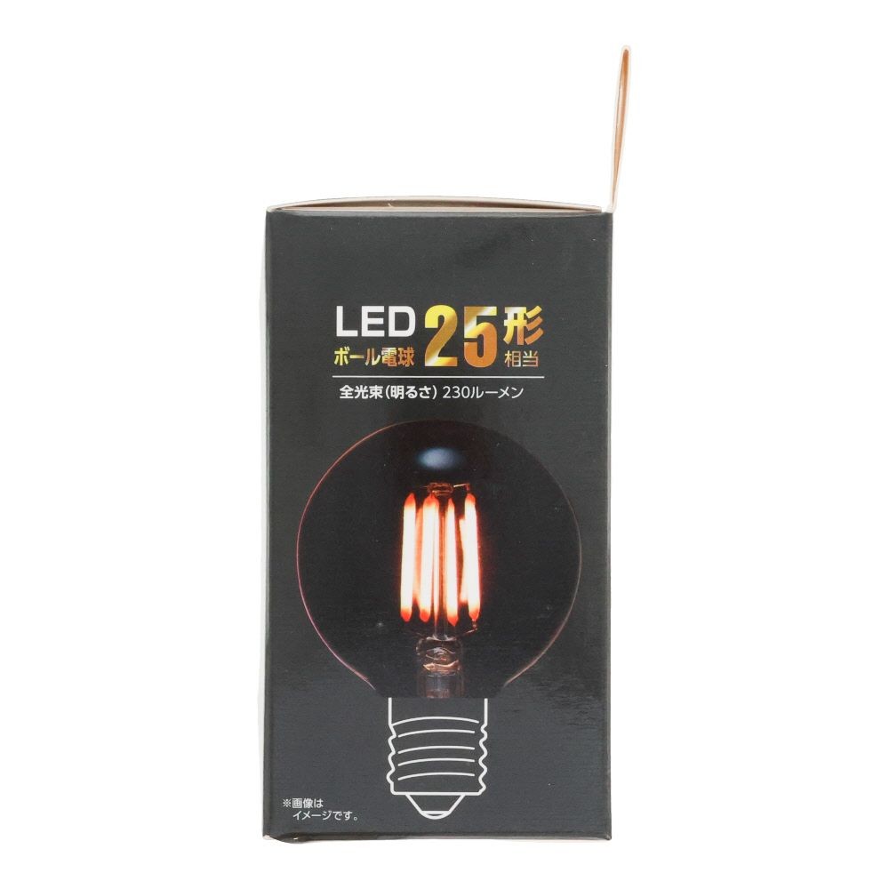 ヤザワ フィラメントLED LDG2LG50E17C2, クリア, 25形相当