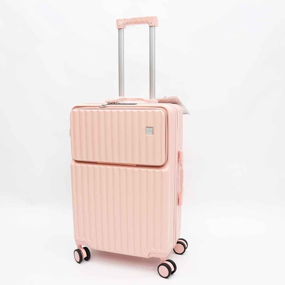 ＵＳＢポート付きキャリーケース　Ｍサイズ, ブラック, M