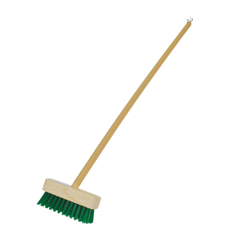 木柄デッキブラシ 18ｃｍ, 木柄, 18cm