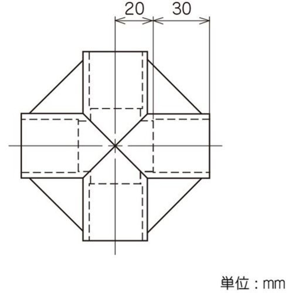 YAZAKI 矢崎化工 イレクタープラスチックジョイント J-6A S 枠・パイプのつなぎ用　&Phi;28用, アイボリー, J-6A S（4方向（枠のつなぎ用））