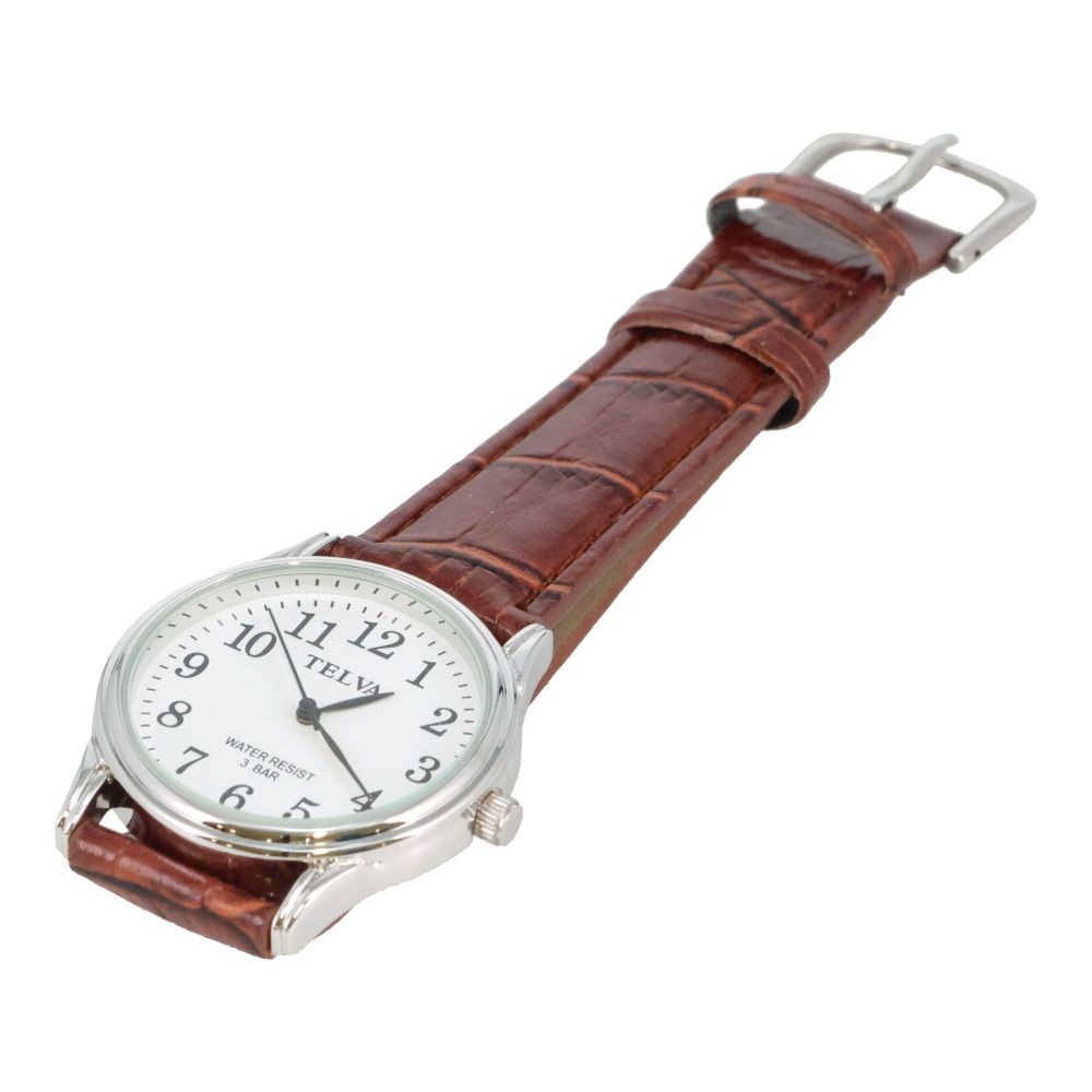 クレファー　アナログウォッチ　メンズ　ＴＥＬＶＡ, ブラウン, メンズ