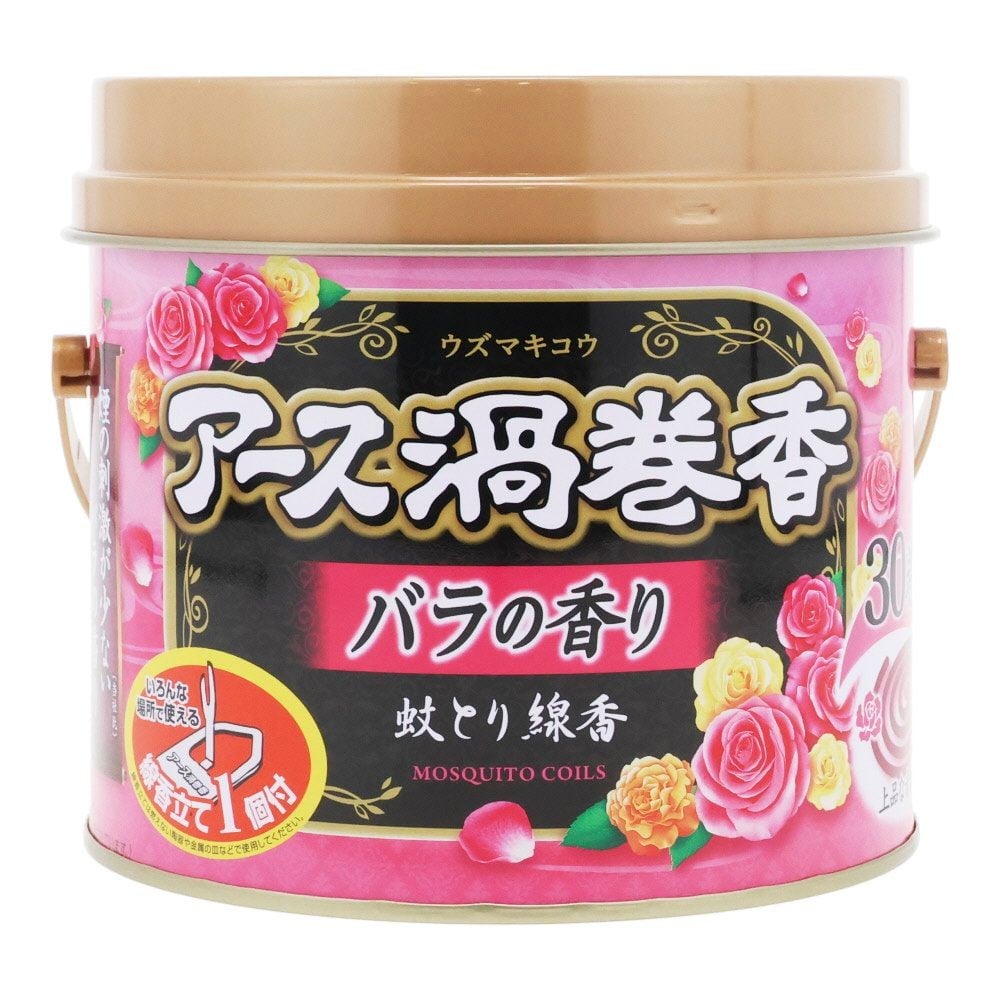アース　アース渦巻香　バラの香り　３０巻　缶入, 缶入, 30巻