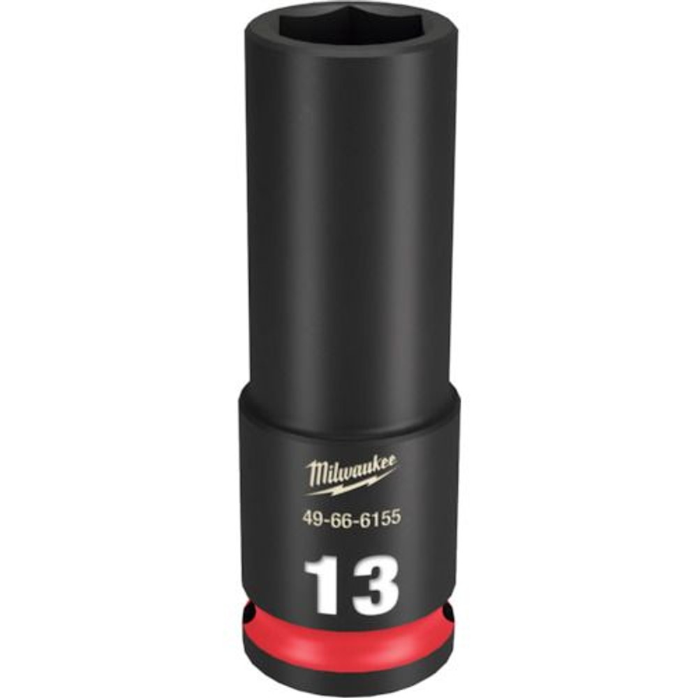 milwaukee SHOCKWAVE IMPACT DUTY ディープインパクトソケット 3/8インチ(9.5mm)角 13mm, 49-66-6155, 13mm