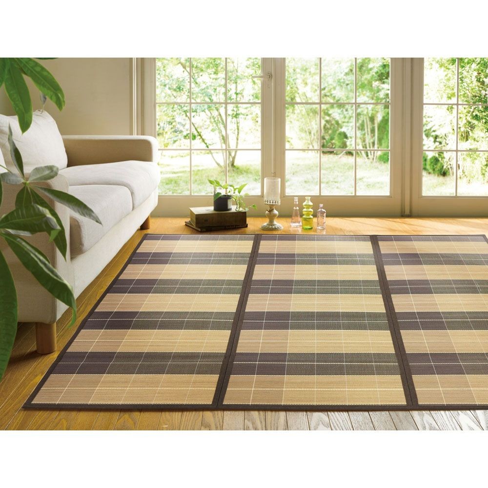 大島屋 竹ラグ ニクス ブラウン 【メーカー直送 代引不可】