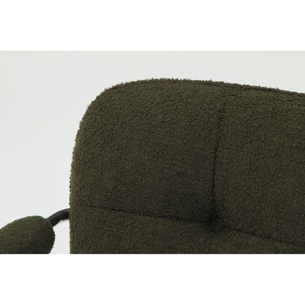 不二貿易 オフィスチェア　ルル　ＫＨ【メーカー直送・代引不可】, カーキ, 幅550mm&times;奥行670mm&times;高さmm