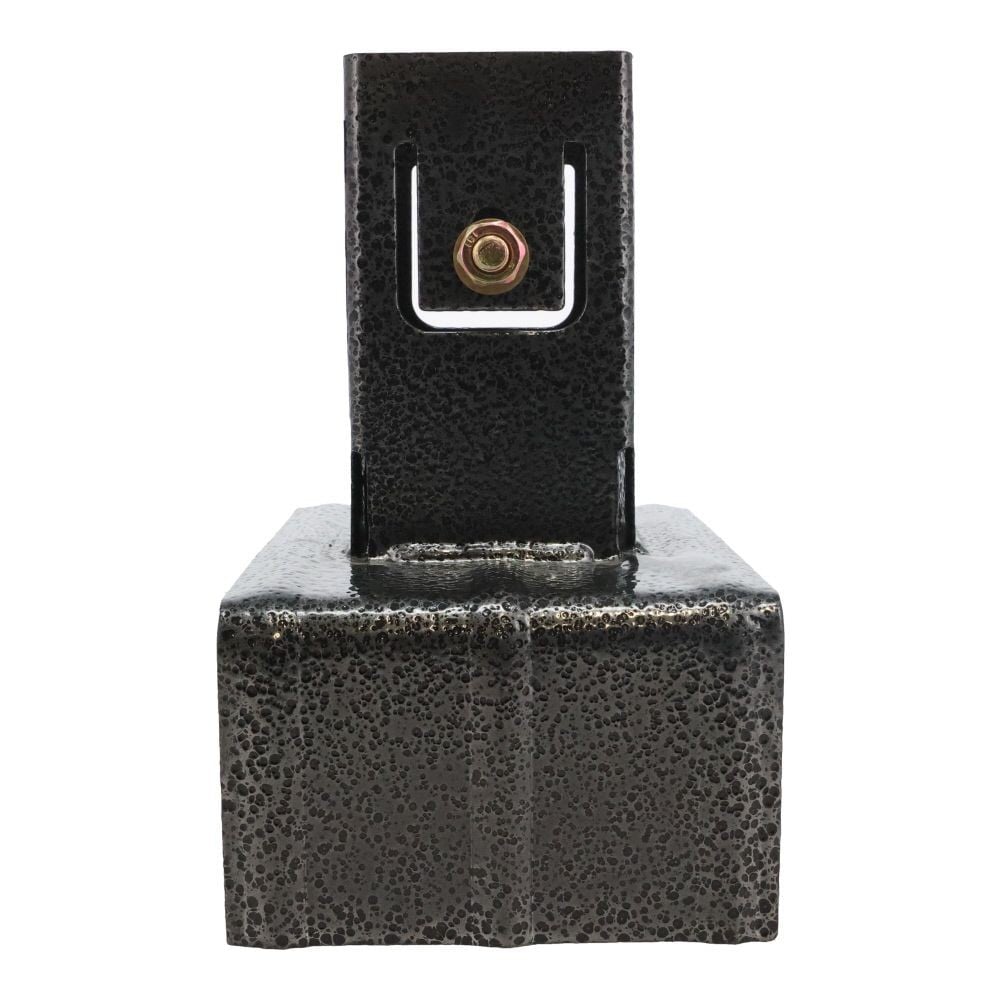 ラティス用柱固定金具　１５ｃｍブロック用, ブラック, 15cmブロック用