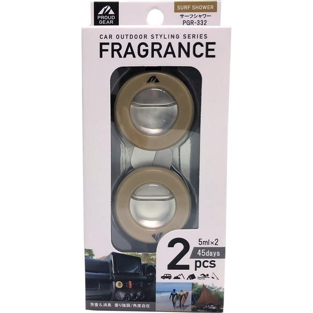 プラウドギア　エアコンクリップ2Ｐ　サーフシャワー, サーフシャワー, 5ml&times;2