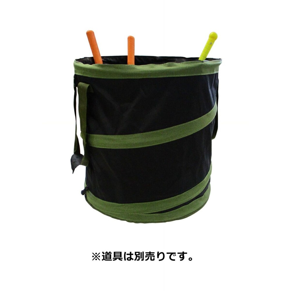 ウイザ WIZ'A　スプリングバッグ　ラウンド型　緑帯, GR（15cm）, 15cm