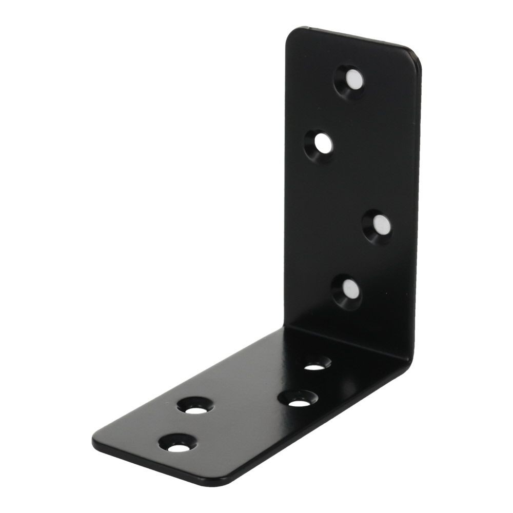 ２×４金具Ｌ型タイプ　３５×７５×７５, 黒, L型
