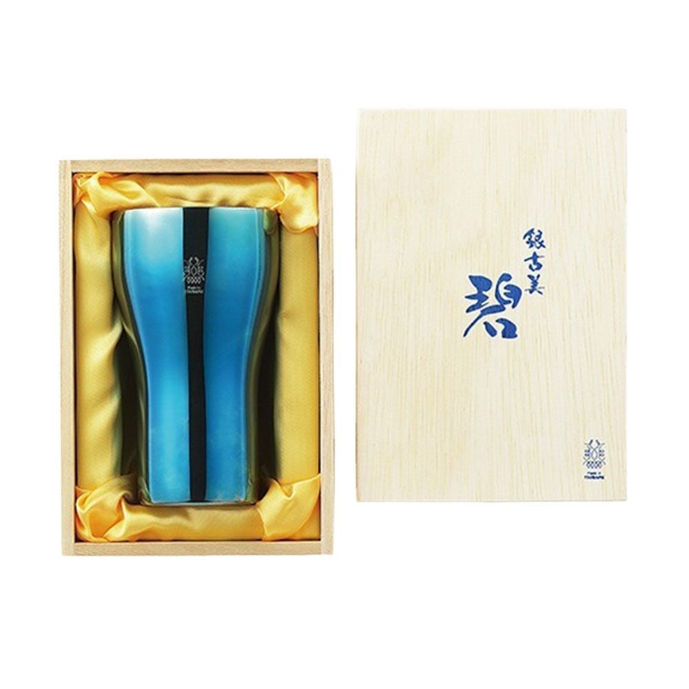 タマハシ　碧 銀古美（ぎんふるみ）18-8ステンレスW構造タンブラー　300ml, 碧, 300ml