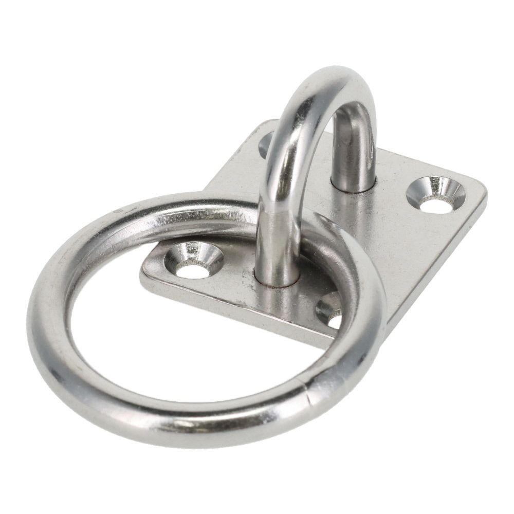 ステンレスアイプレート　丸カン６&times;４０, アイプレート , 6&times;40mm