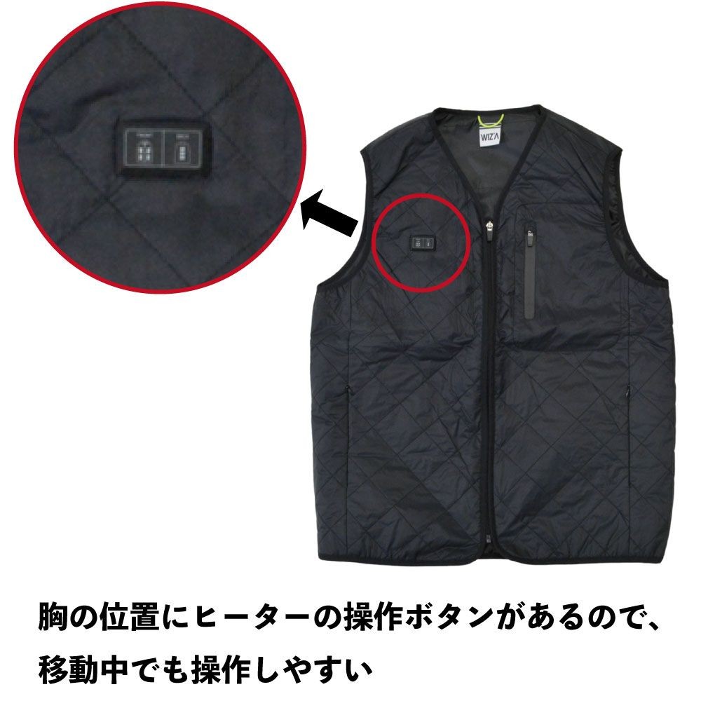 【2025年モデル】インナー７ヒーターベスト　ブラック, ブラック, Sサイズ