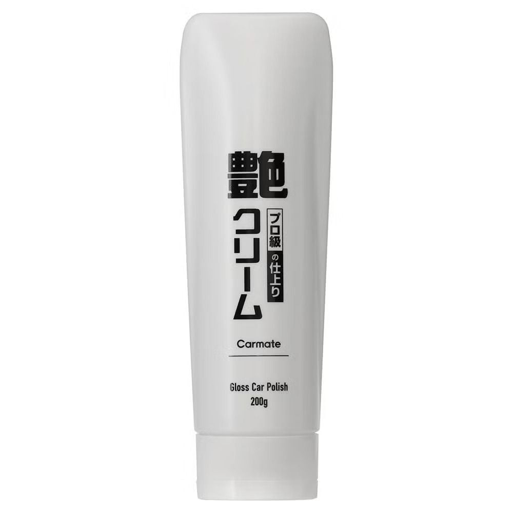 カーメイト　C222　艶クリーム, 自動車用研磨ツヤ出し剤, 200g