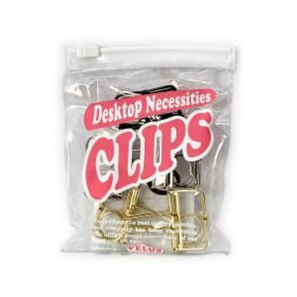 ベロス　大・ワイヤーＷクリップ, シルバー/ゴールド/ブラック, 大