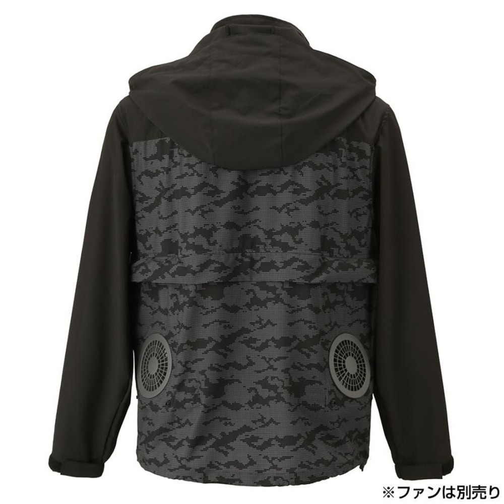 【数量限定】【値下げ】破れにくい生地を使った空調ウェア長袖　ダークグレー, ダークグレー（M）, Ｍ