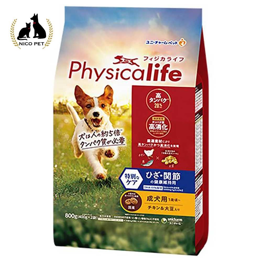 Ｐｈｙｓｉｃａｌｉｆｅ（フィジカライフ）　成犬用　ひざ・関節の健康維持用　チキン＆大豆入り　８００ｇ, 成犬用, 800g