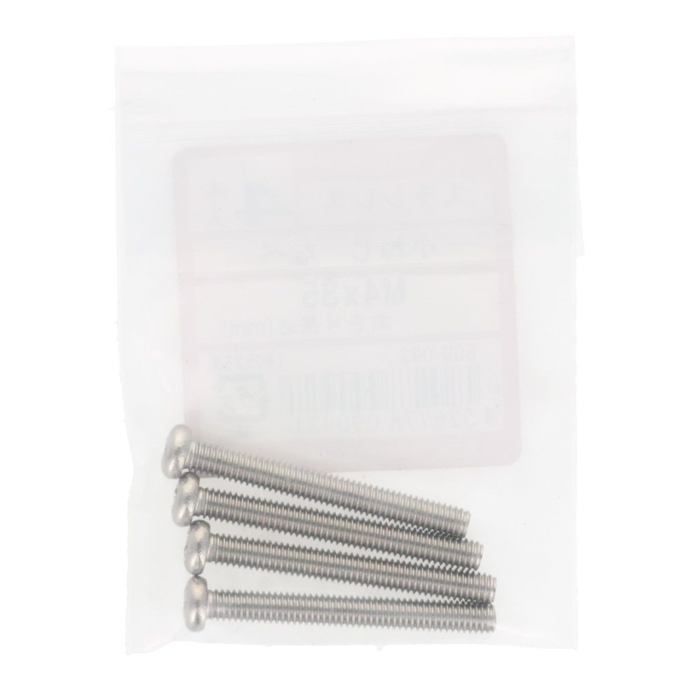 ＯＨＳＡＴＯ　ステン　コネジ　ナベ　Ｍ４&times;３５, ステンレス, 4本入り