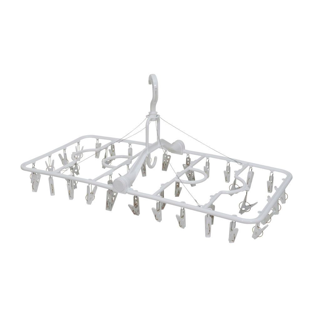 WIZ'A ウィザ ピンチを使い分ける洗濯ハンガー４０ピンチ, ホワイト, 40P