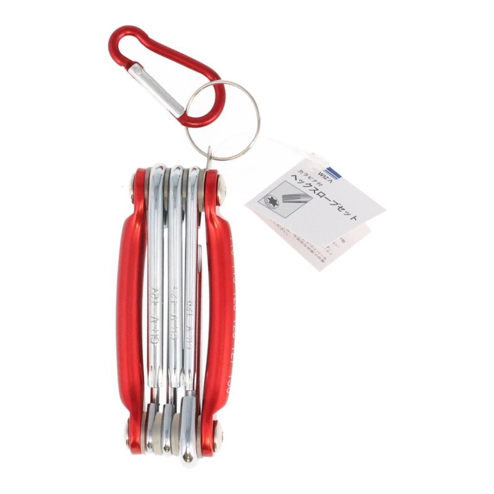 ウイザ WIZ'A  カラビナ付ヘックスローブセット, レッド, ヘックスローブセット