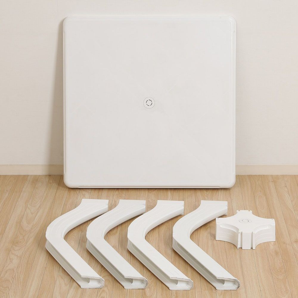 ＰＣ　スクエアテーブル　アンジェロ　ホワイト（12283）【メーカー直送・代引不可】, ホワイト, 730×730