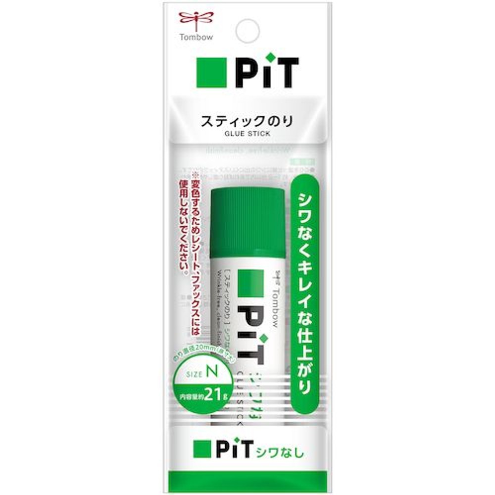 スティックのり　シワなしピット　N　パック, 透明, Nサイズ